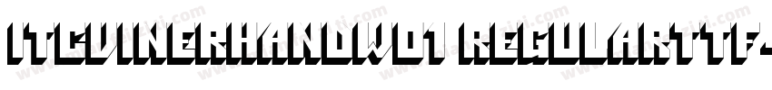 ITCVinerHandW01 Regularttf字体转换